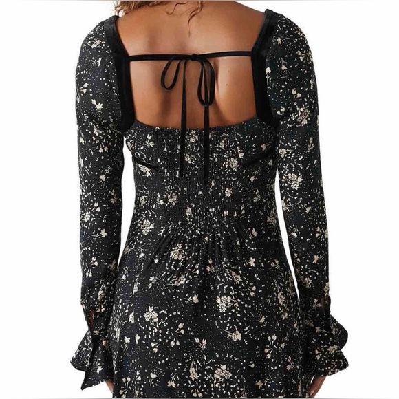 ✨ NWT Free People Tess Floral Print Mini Dress Boho Style Size S - Picture 3 of 16